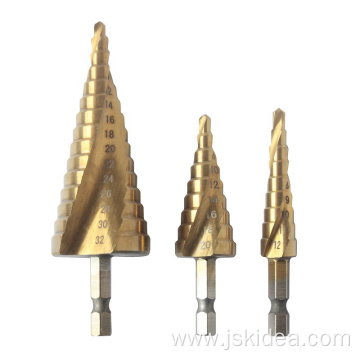 HSS Spiral Flute Step Drill Bit